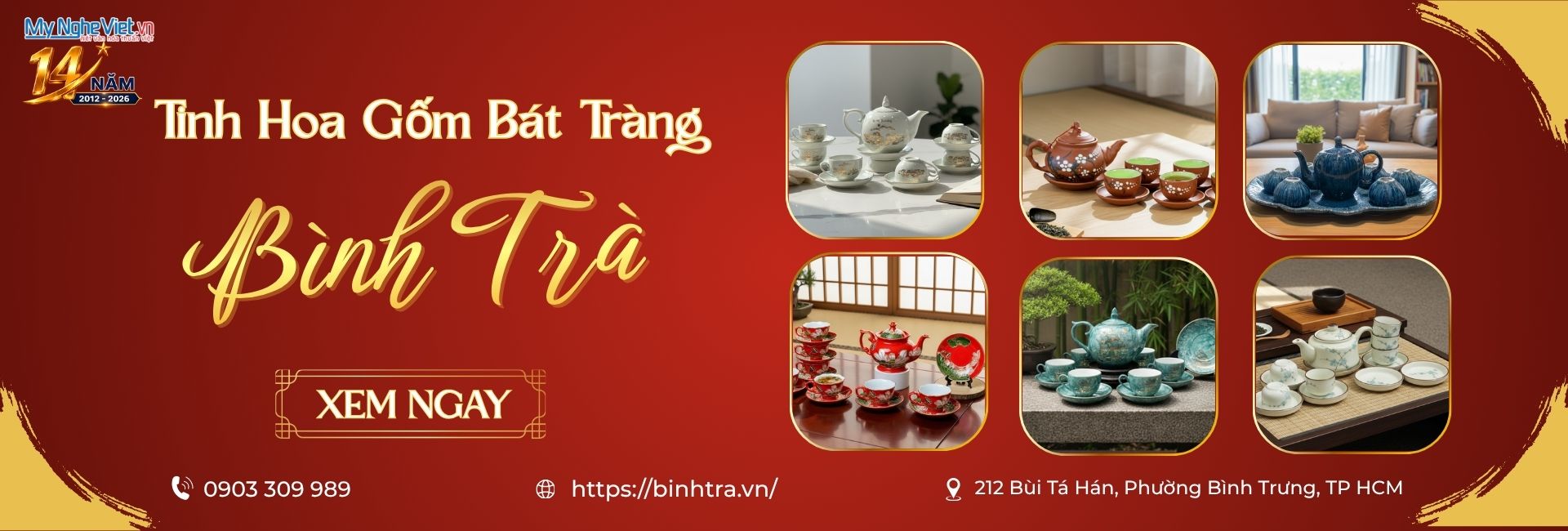 Bình Trà Gốm Bát Tràng