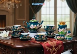 Bộ bình trà cao cấp gốm Bát Tràng tại TP.HCM 