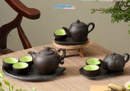 Bộ bình trà độc ẩm- Nhị ẩm gốm Bát Tràng tại TP.HCM 