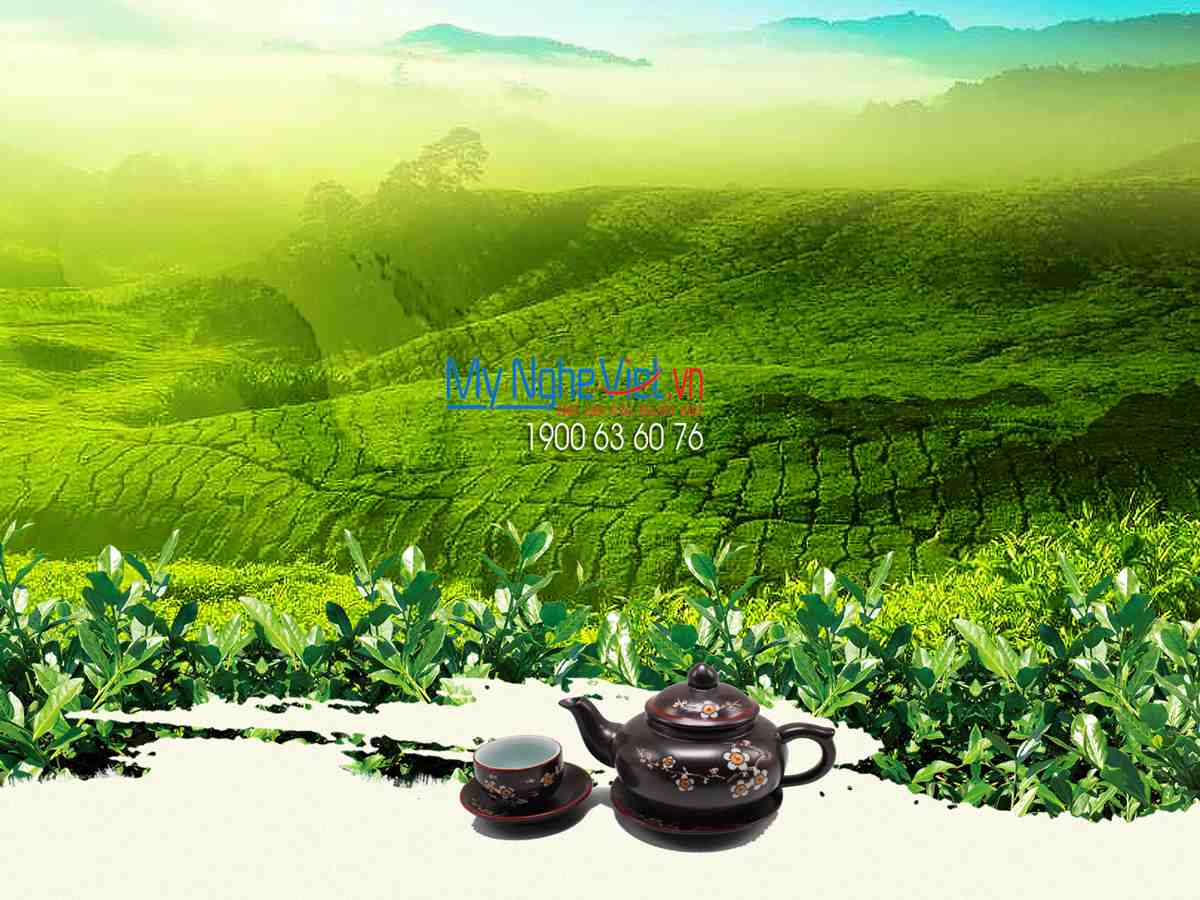 Bộ bình trà dáng Minh Long vẽ hoa đào MNV-TS0940