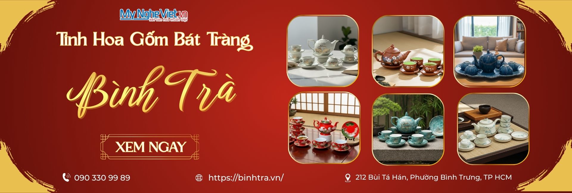 Bình Trà Gốm Bát Tràng