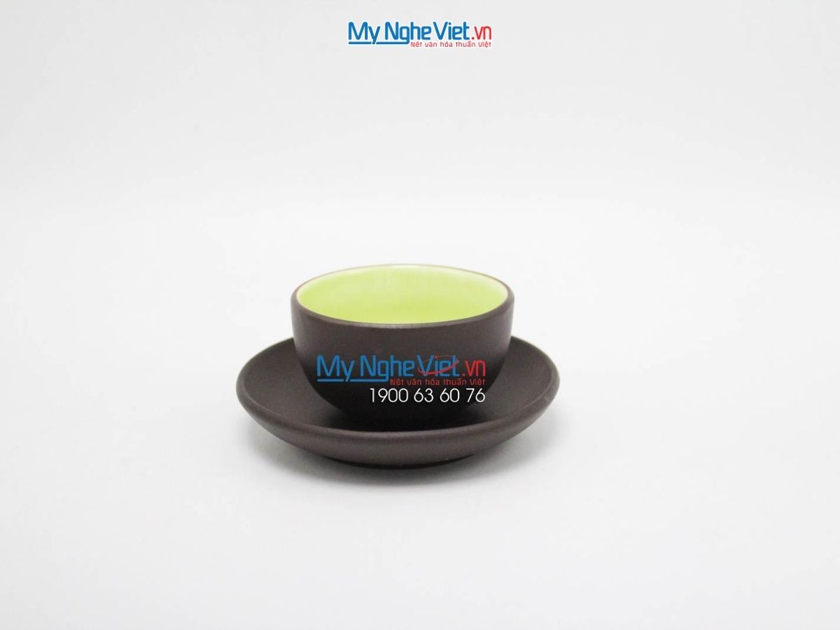 Bộ Bình Trà Tử Sa Phù Dung Màu Đen MNV-TS044/2