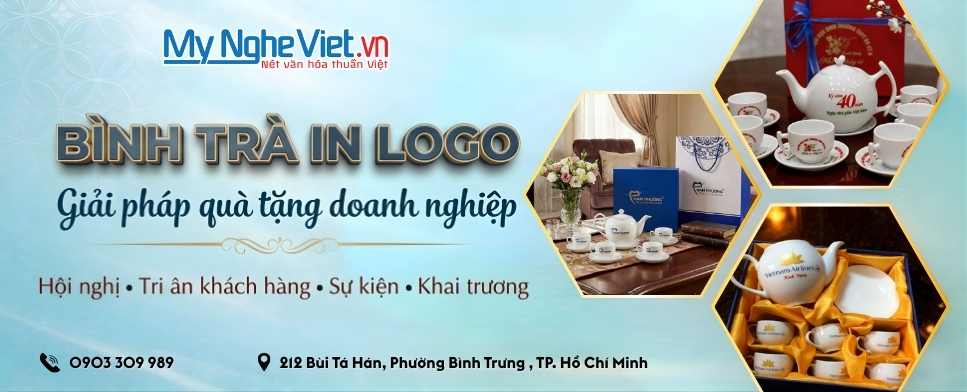 Bình Trà In Logo Quà Tặng Đại Hội