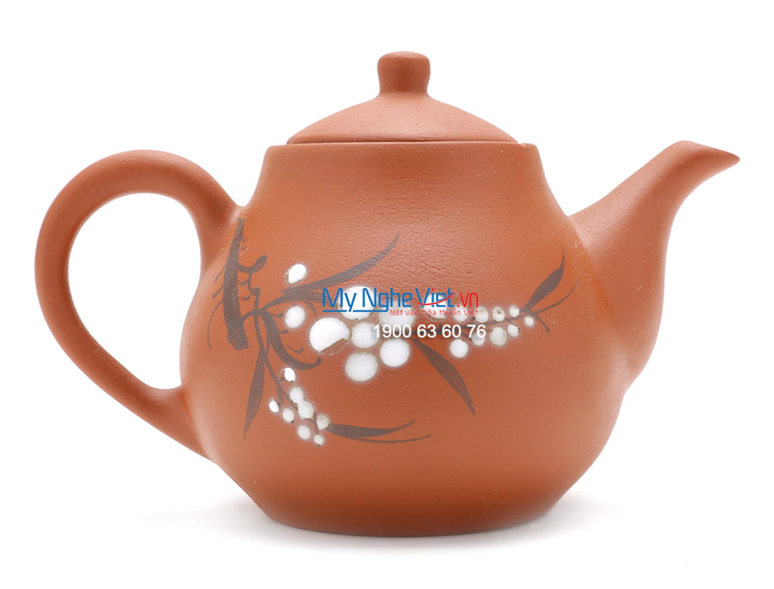 Bộ bình trà Bát Tràng nhị ẩm gốm Bát Tràng MNV-TS048-1